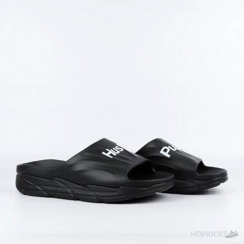 Hush Puppies Wave-walk Thunder Slides (Black)