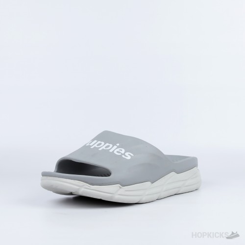 Hush Puppies Wave-walk Thunder Slides (Grey).