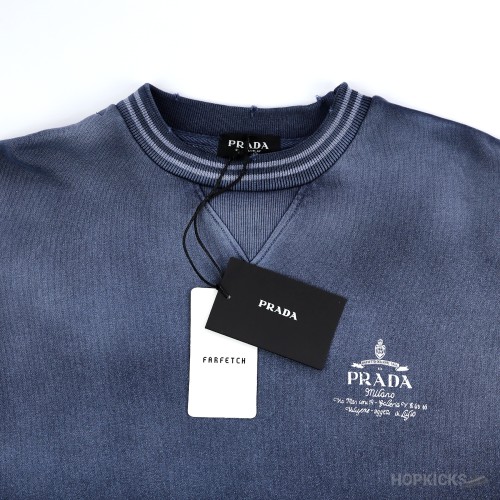 Prada Logo-Printed Cotton Sweat-Shirt