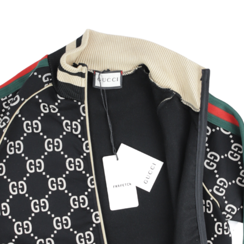 Gucci Webbing Trimmed Cotton Track Jacket