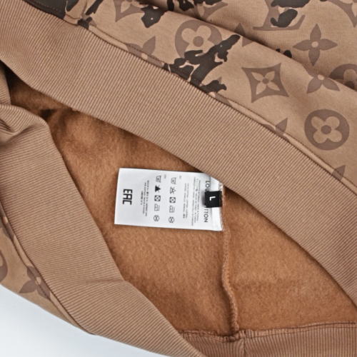 LV Logo Camo Sweatshirt (Brown)