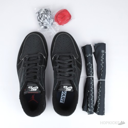 Travis Scott x Air Jordan 1 Retro Low OG SP Black Phantom (Premium Plus Batch)