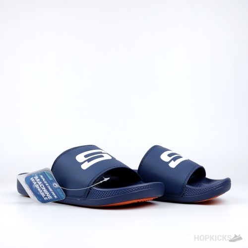 Skechers Hyper Burst Memory Foam Slide Blue