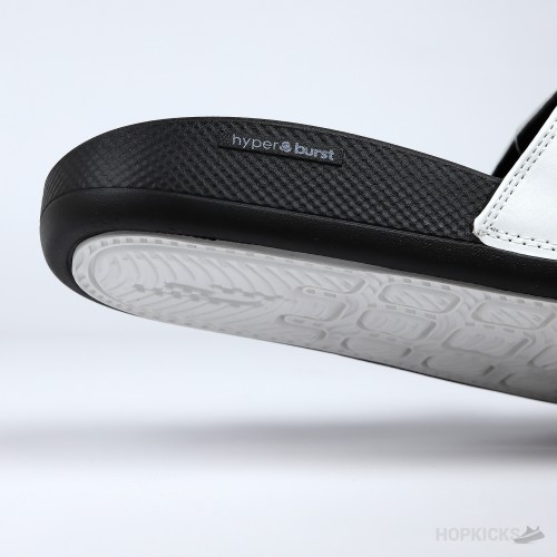 Skechers Hyper Burst Memory Foam Slide Black White