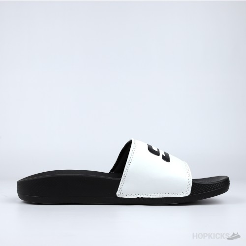 Skechers Hyper Burst Memory Foam Slide Black White