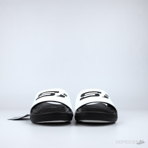 Skechers Hyper Burst Memory Foam Slide Black White