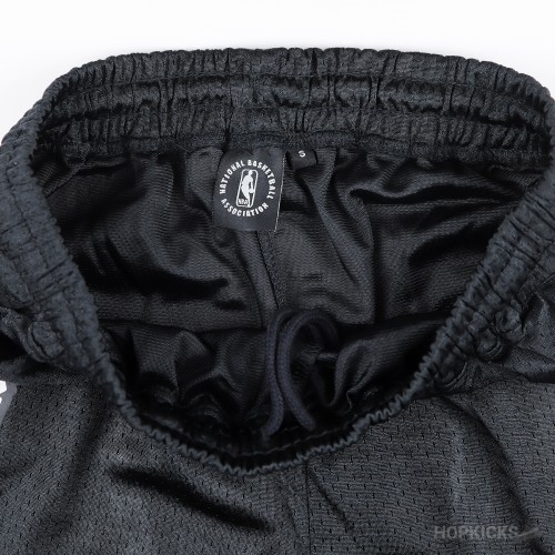 Brooklyn Nets White and Black Strip NBA Shorts | Original Product