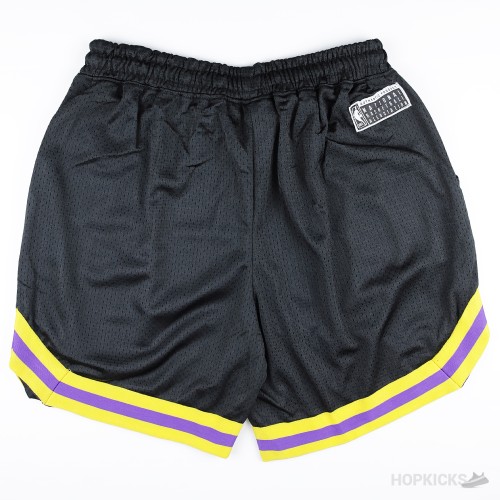 Lakers NBA Yellow and Blue Strips Shorts | Original Product
