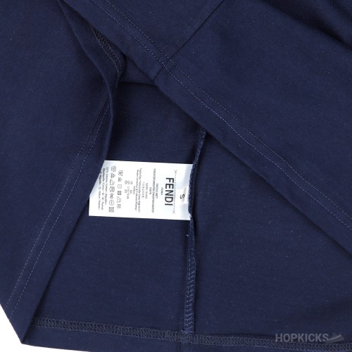 Fendi Blue Cotton T-shirt