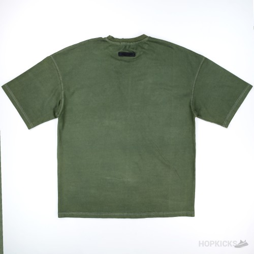 ESSENTIALS Jersey Crewneck Olive Tee