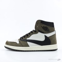 Air Jordan 1 Retro High OG x Travis Scott Mocha (Dot Perfect)