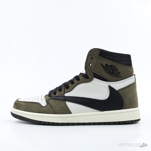 Air Jordan 1 Retro High OG x Travis Scott Mocha (Dot Perfect)