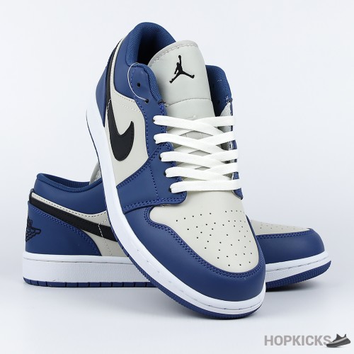 Air Jordan 1 Low French Blue College Grey (Premium Batch)