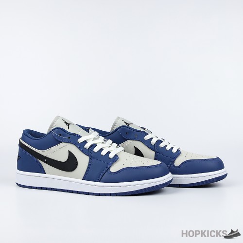 Air Jordan 1 Low French Blue College Grey (Premium Batch)