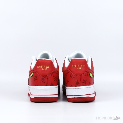 LV x Air Force 1 Low By Virgil Abloh White Red (Economy Batch)