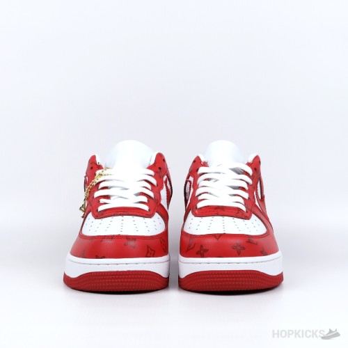 LV x Air Force 1 Low By Virgil Abloh White Red (Economy Batch)