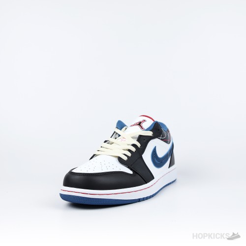Air Jordan 1 Low SE Industrial Blue Sashiko