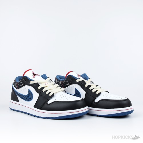 Air Jordan 1 Low SE Industrial Blue Sashiko