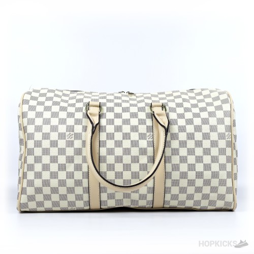 LV N48223 Damier Azur Keepall Bandouliere 45 Boston Bag (Premium Batch)