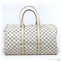 LV N48223 Damier Azur Keepall Bandouliere 45 Boston Bag (Premium Batch)