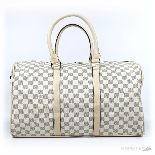 LV N48223 Damier Azur Keepall Bandouliere 45 Boston Bag (Premium Batch)