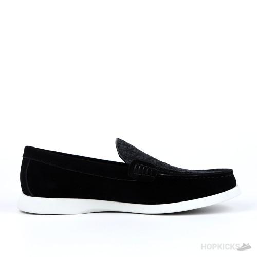 Dior Black Suede and Oblique Jacquard Granville Loafer (Dot Perfect)