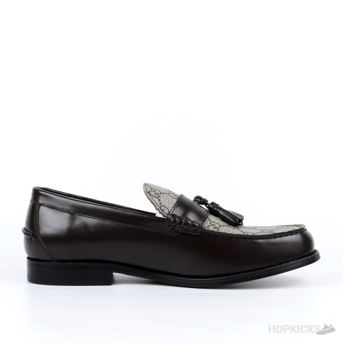 Gucci Supreme Leather Tassel Loafers