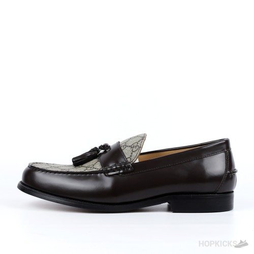 Gucci Supreme Leather Tassel Loafers