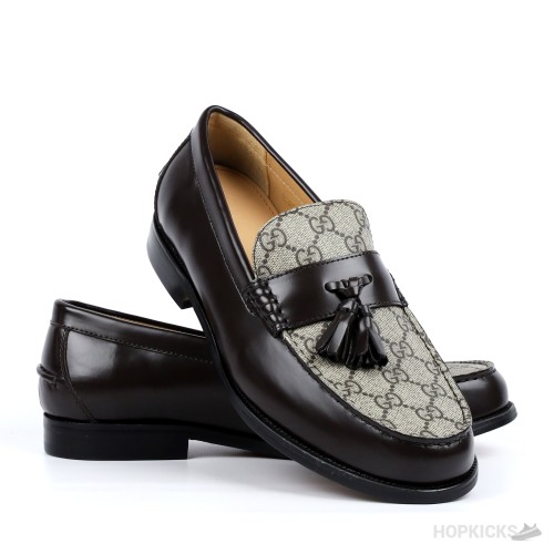 Gucci Supreme Leather Tassel Loafers