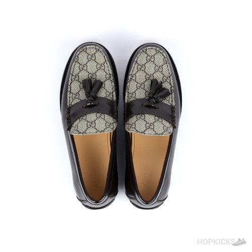 Gucci Supreme Leather Tassel Loafers