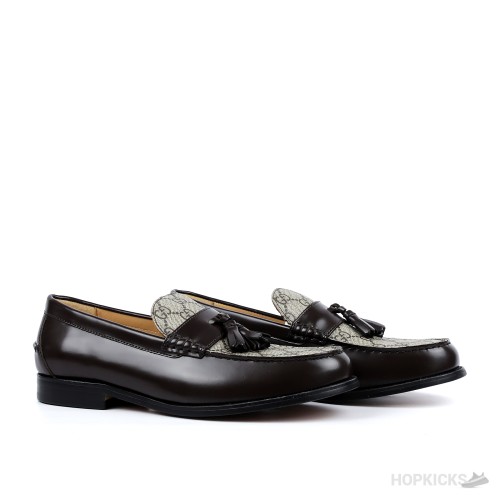 Gucci Supreme Leather Tassel Loafers