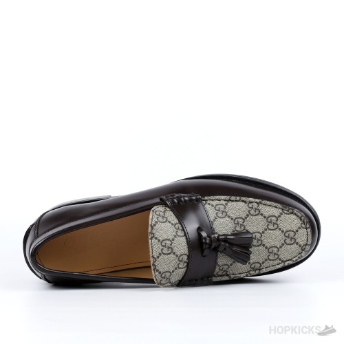 Gucci Supreme Leather Tassel Loafers