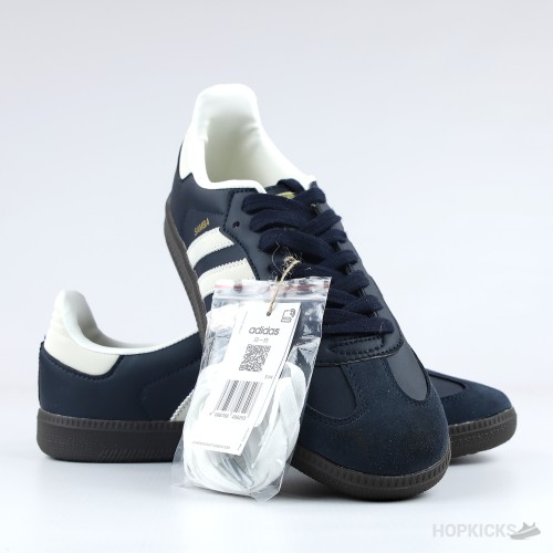 Adidas Samba Black Blue Suede (Premium Batch)