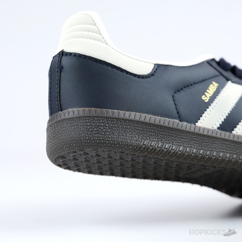 Adidas Samba Black Blue Suede (Premium Batch)