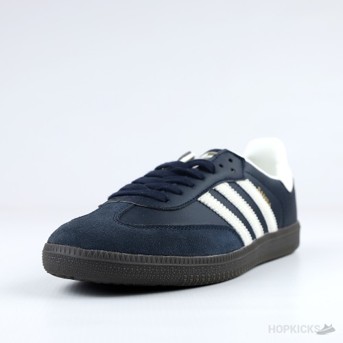 Adidas Samba Black Blue Suede (Premium Batch)