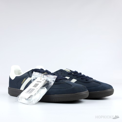 Adidas Samba Black Blue Suede (Premium Batch)