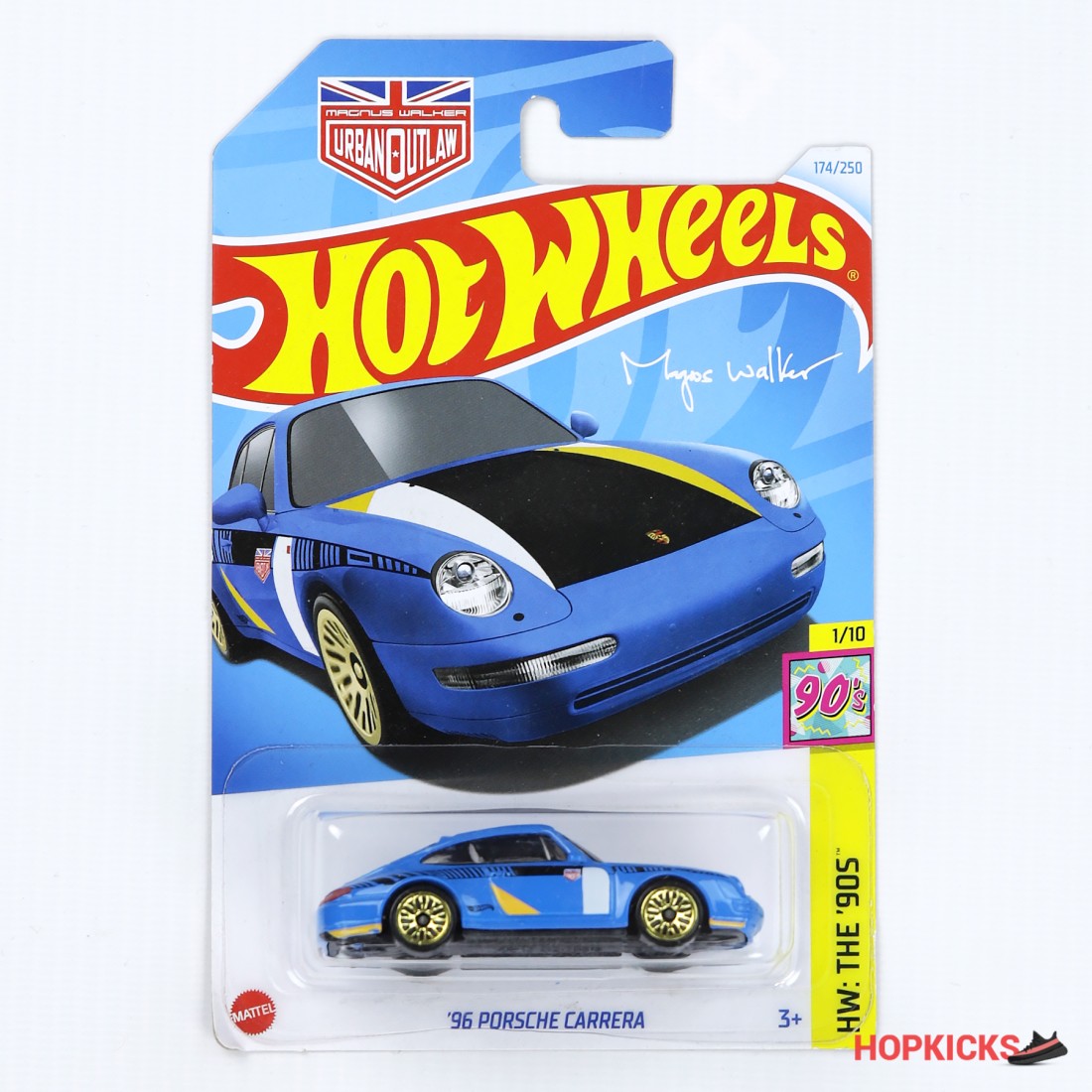 Hot Wheels 2020 Porsche Series - '96 Carrera In Yellow (72/250 Limited Edition)