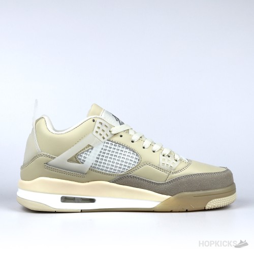 Off-White x Air Jordan 4 'Sail' (Premium Batch)