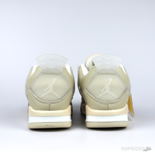 Off-White x Air Jordan 4 'Sail' (Premium Batch)
