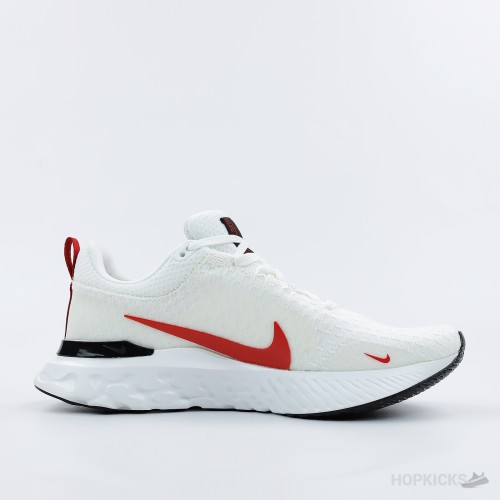 Nike React Infinity Run Flyknit 3 White Red (Premium Plus Batch)