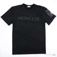 Moncler Laminated Logo Cotton T-Shirt