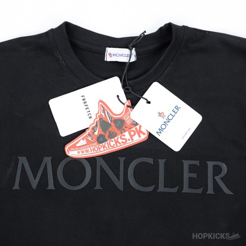 Moncler Laminated Logo Cotton T-Shirt