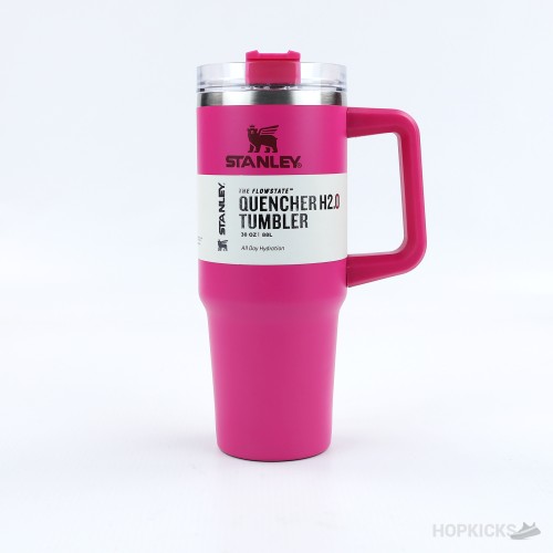 Stanley Quencher H2.0 FlowState Tumbler Pink Red 30 oz