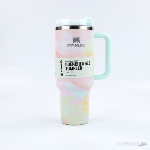 Stanley Quencher Tumbler Clean Slate Warm Serene Brushstrokes Watercolors 40 OZ