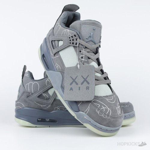 Air Jordan 4 x Kaws Grey (Glow in the Dark) (Premium Batch)
