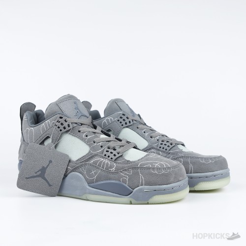 Air Jordan 4 x Kaws Grey (Glow in the Dark) (Premium Batch)