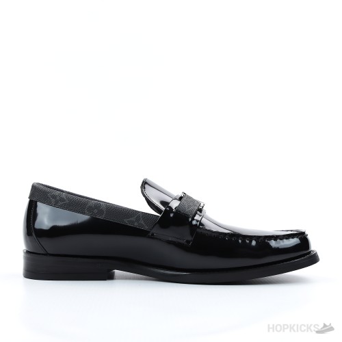 LV Glazed Calf Leather Major Loafer Black (1:1)