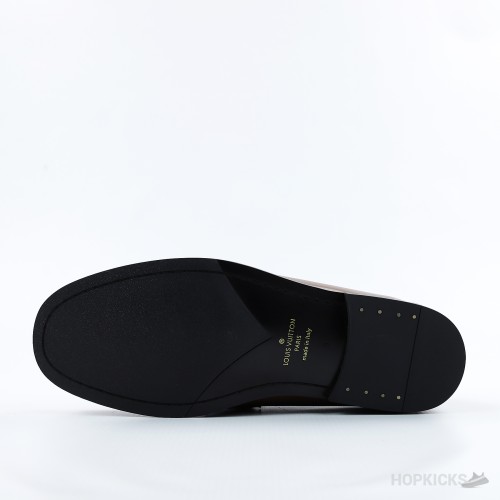 LV Monogram Calf Leather Major Loafer Brown (1:1)