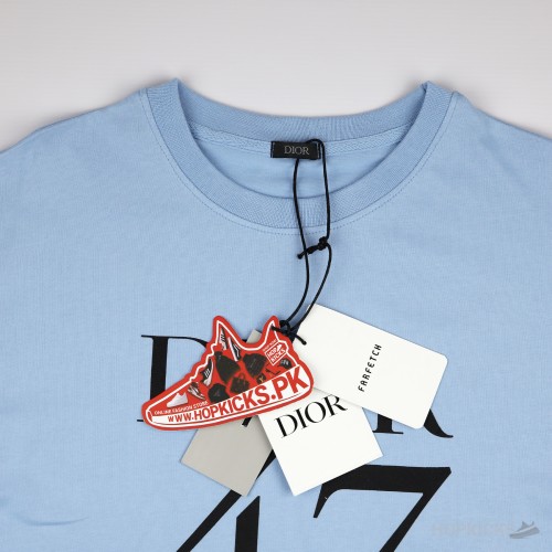 Christian Dior Men's Light Blue Tee
