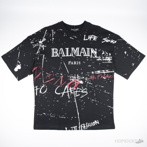 Balmain" No Is No" Printed T-Shirt